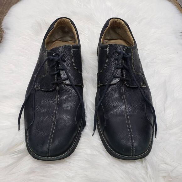 Johnston & Murphy Shuler Bicycle Toe Oxfords Leather 20-7222 Black Lace up 13 M - Picture 3 of 12